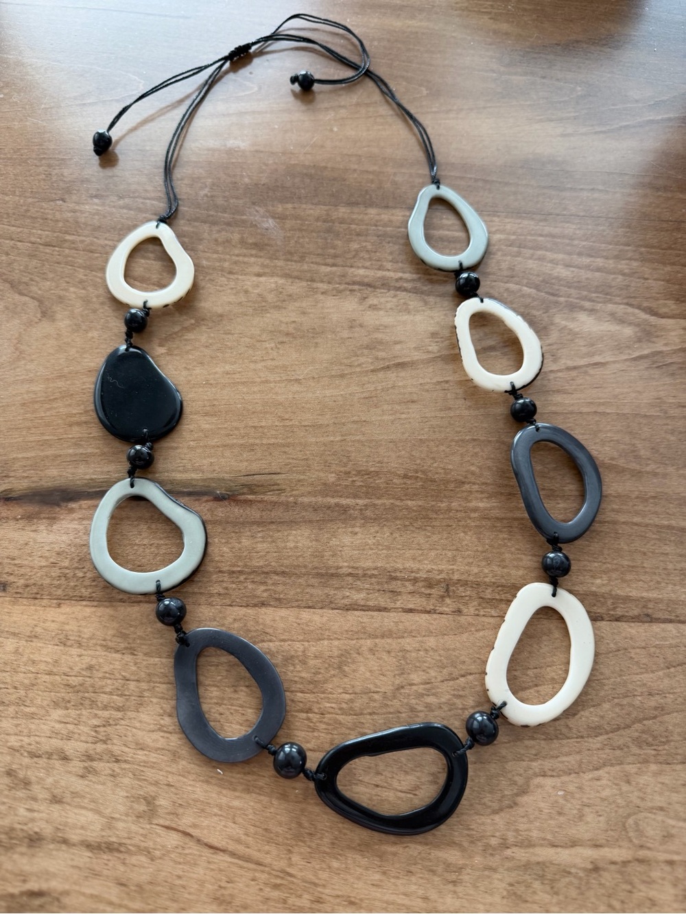 TAGUA Necklace Artisan Handmade Tagua colorful unique statement jewelry boho nwt